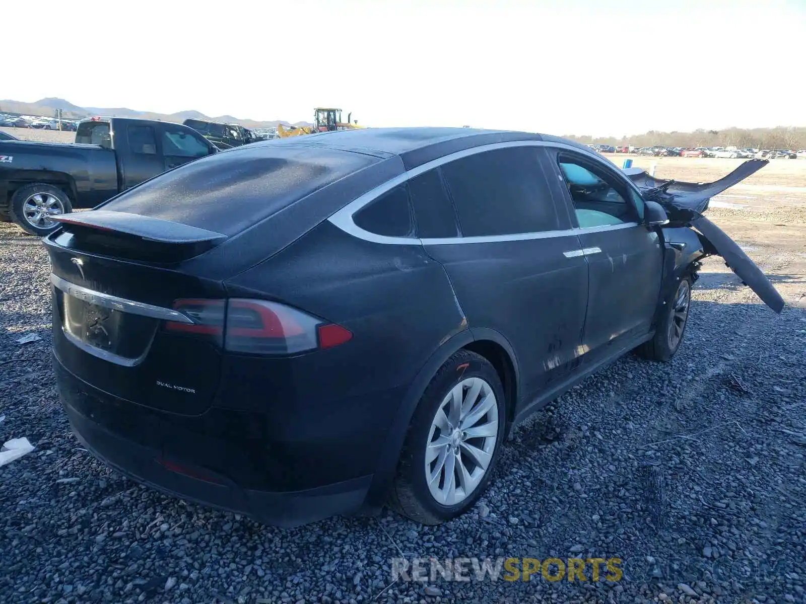 4 Фотография поврежденного автомобиля 5YJXCBE28LF301889 TESLA MODEL X 2020