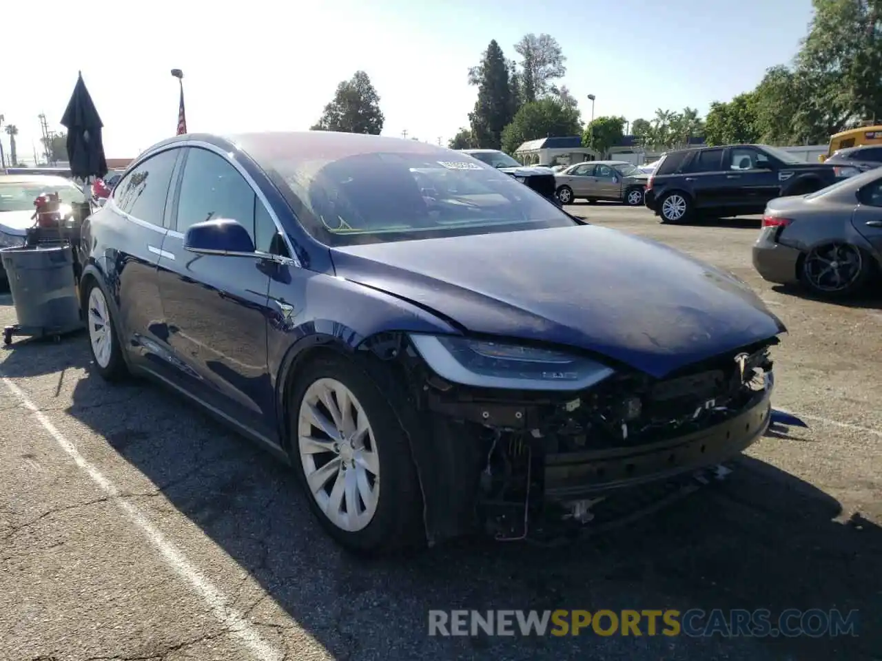 1 Photograph of a damaged car 5YJXCBE29LF232744 TESLA MODEL X 2020