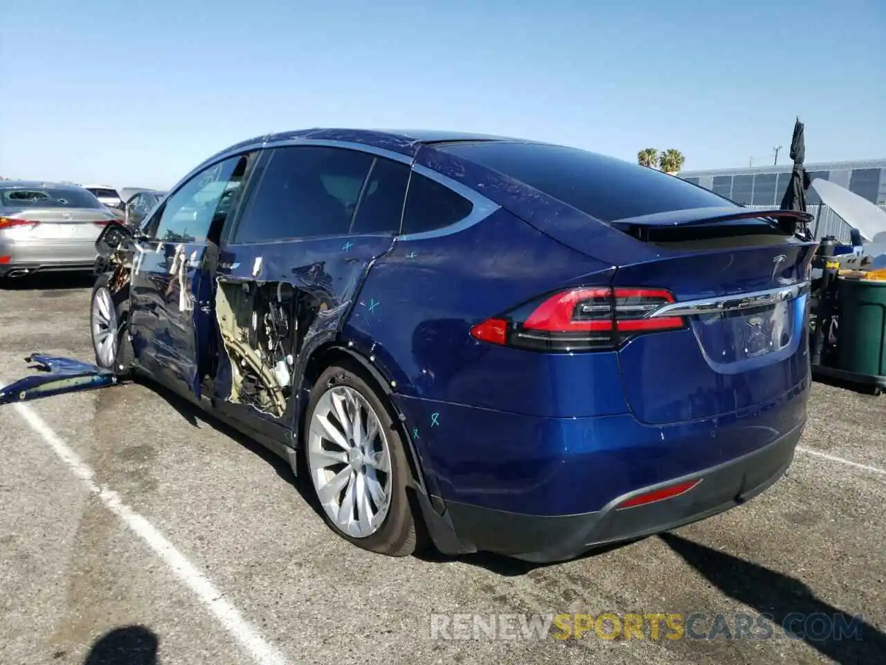 3 Photograph of a damaged car 5YJXCBE29LF232744 TESLA MODEL X 2020