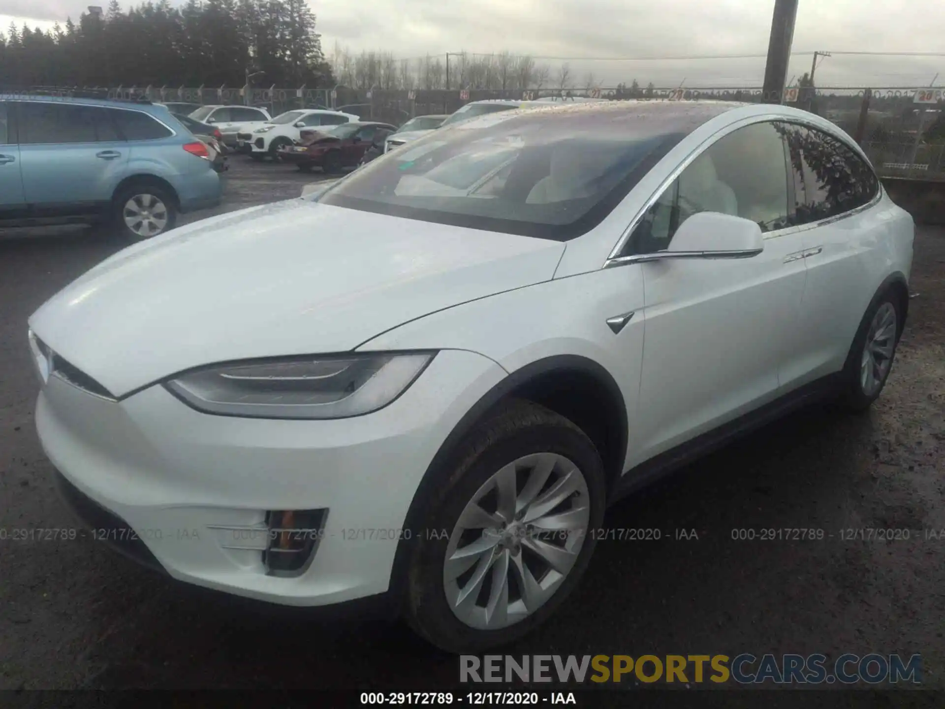 2 Фотография поврежденного автомобиля 5YJXCBE29LF235532 TESLA MODEL X 2020