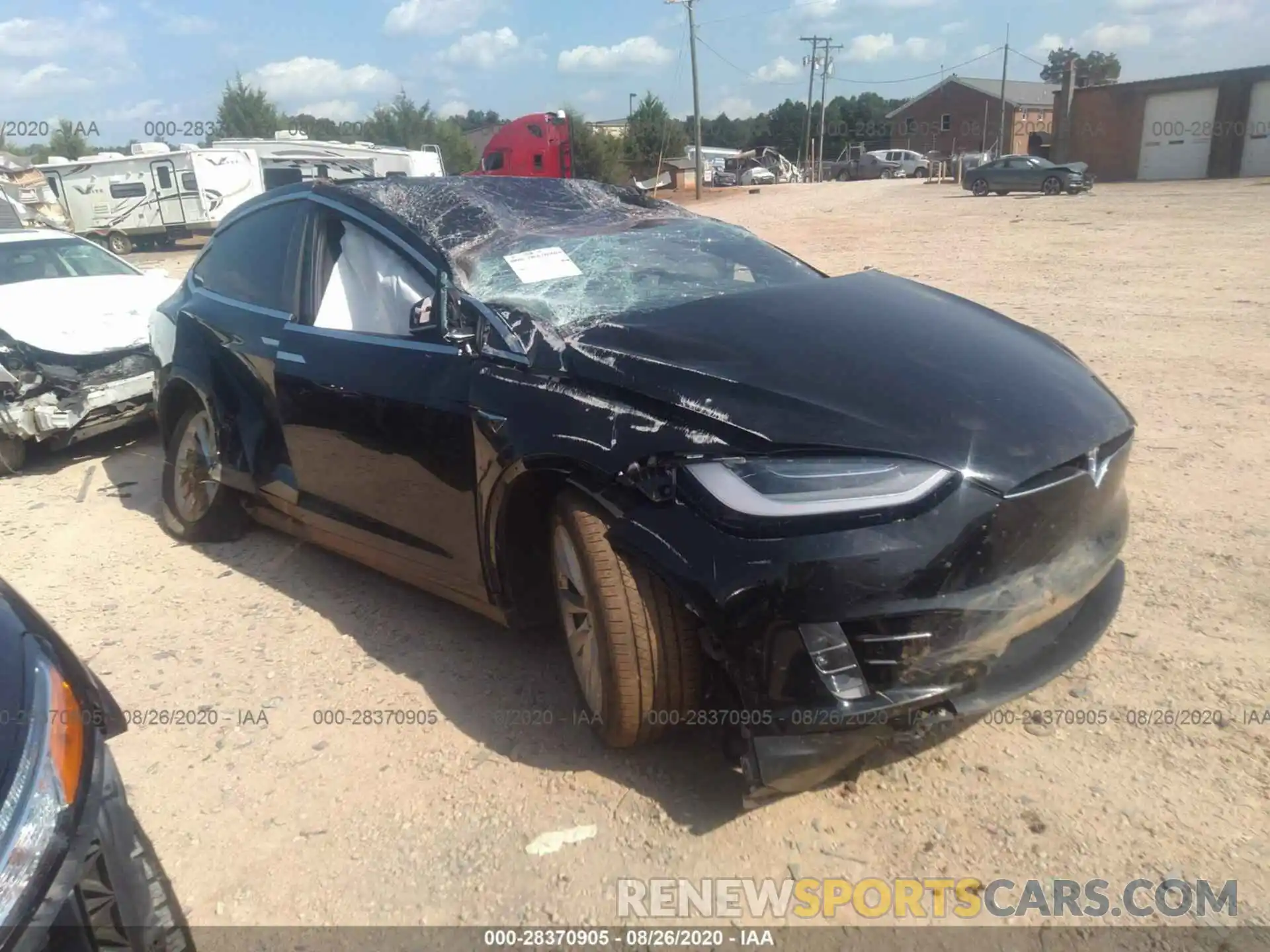 1 Photograph of a damaged car 5YJXCBE29LF241475 TESLA MODEL X 2020