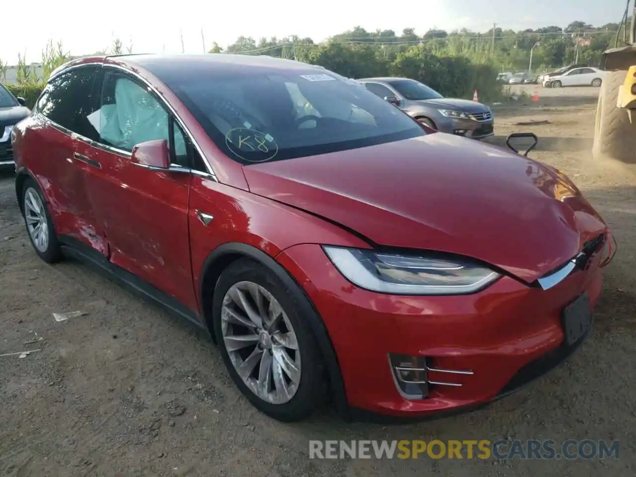 1 Photograph of a damaged car 5YJXCBE2XLF228590 TESLA MODEL X 2020