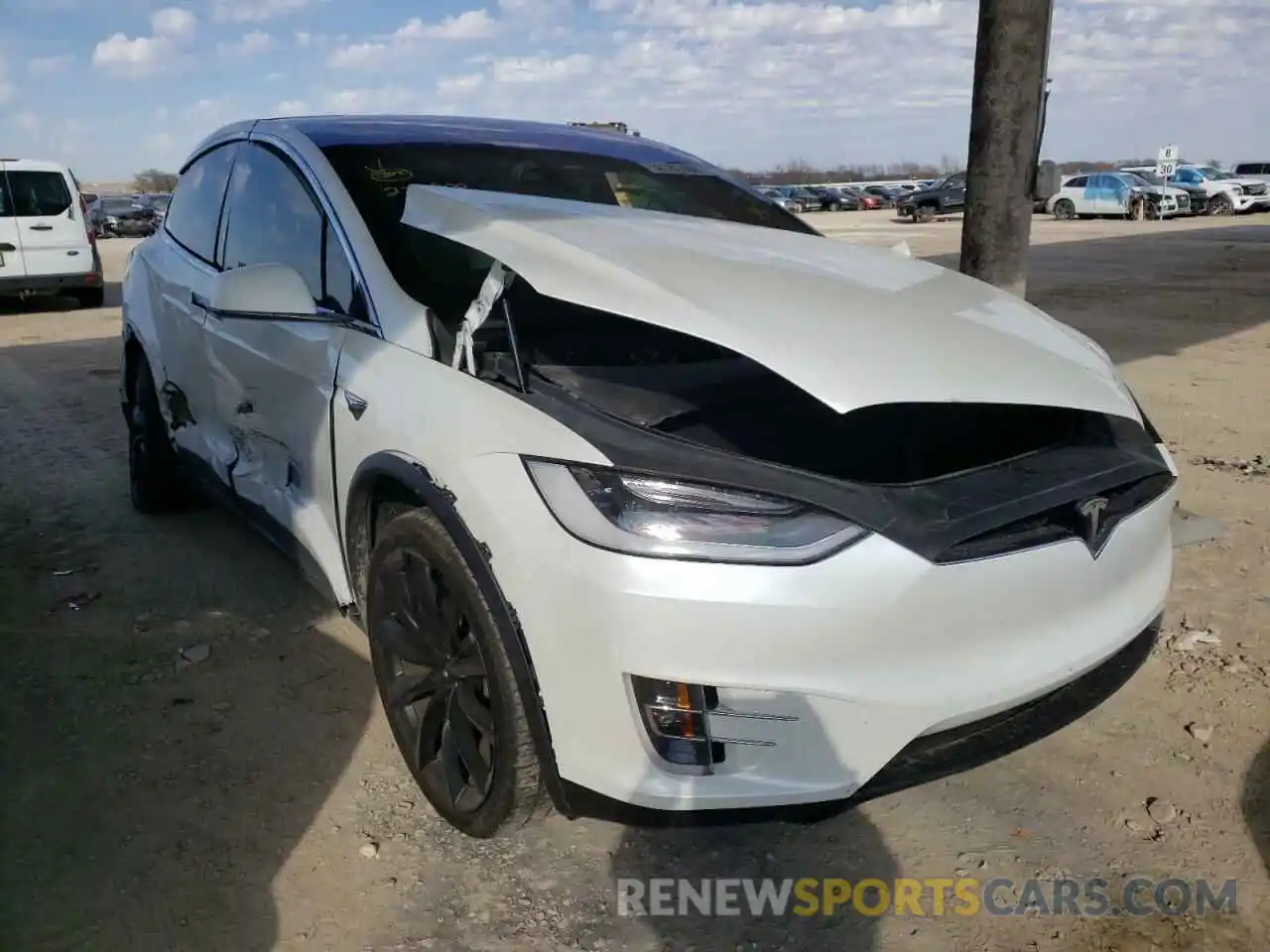 1 Photograph of a damaged car 5YJXCBE2XLF228900 TESLA MODEL X 2020