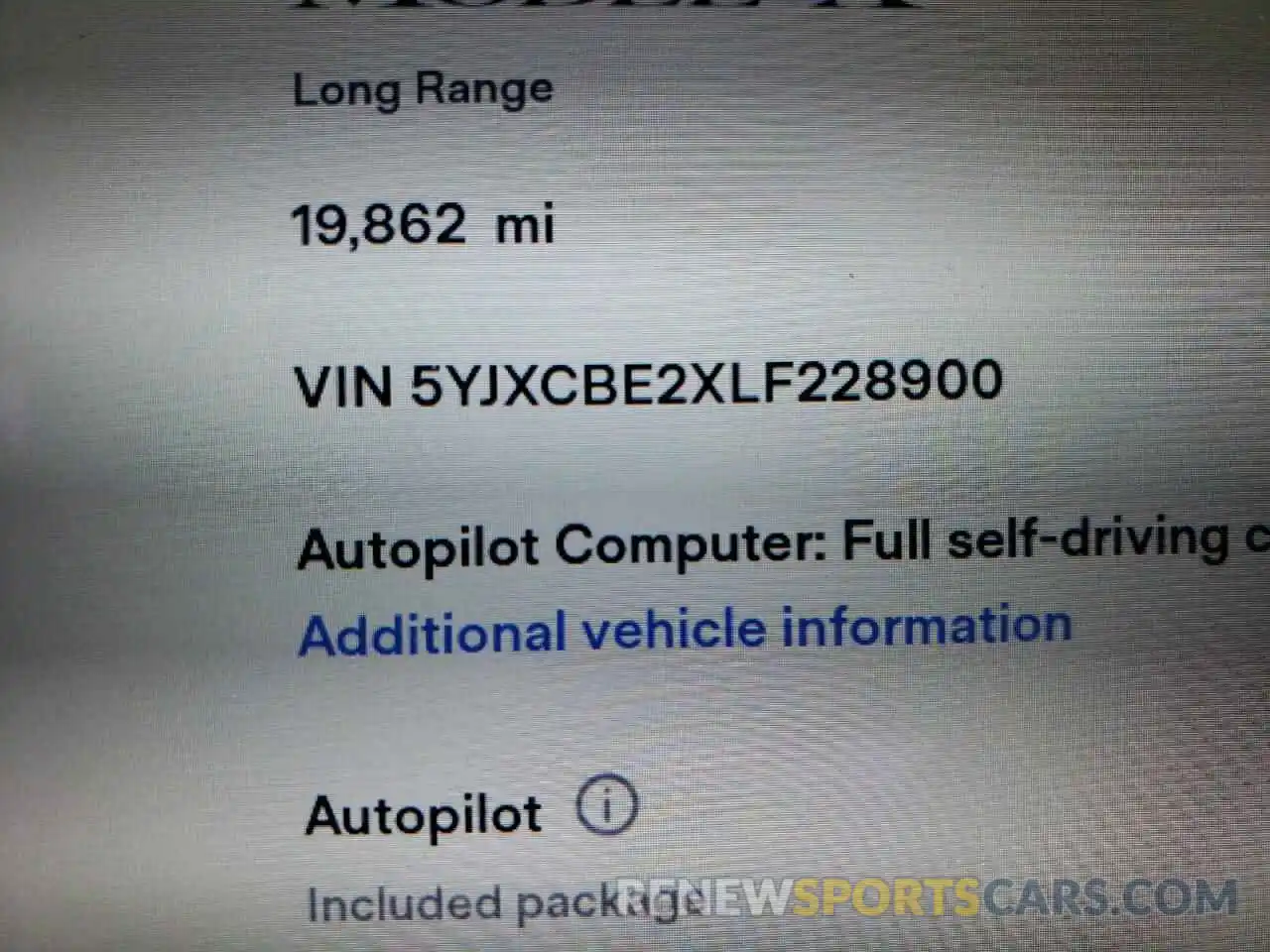 10 Photograph of a damaged car 5YJXCBE2XLF228900 TESLA MODEL X 2020