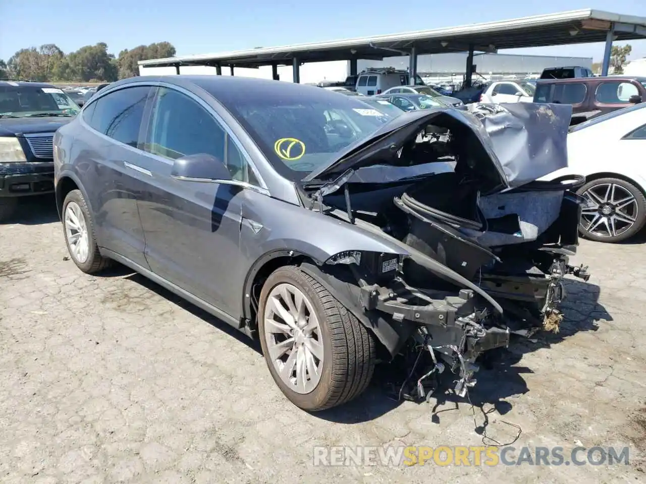 1 Photograph of a damaged car 5YJXCBE2XLF247639 TESLA MODEL X 2020