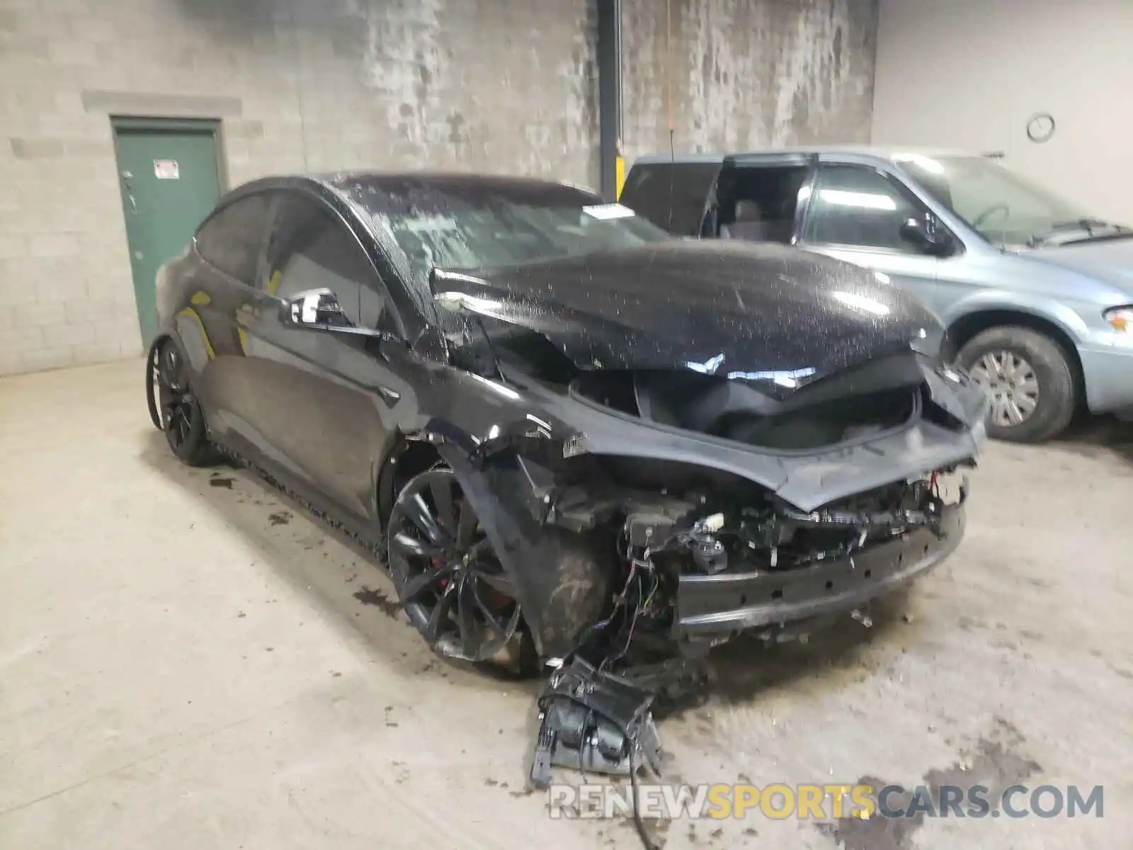 1 Photograph of a damaged car 5YJXCBE40LF300043 TESLA MODEL X 2020