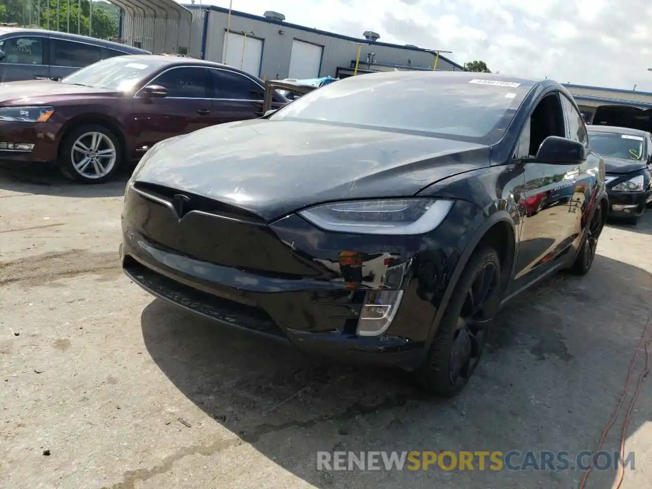 2 Photograph of a damaged car 5YJXCBE43LF261013 TESLA MODEL X 2020