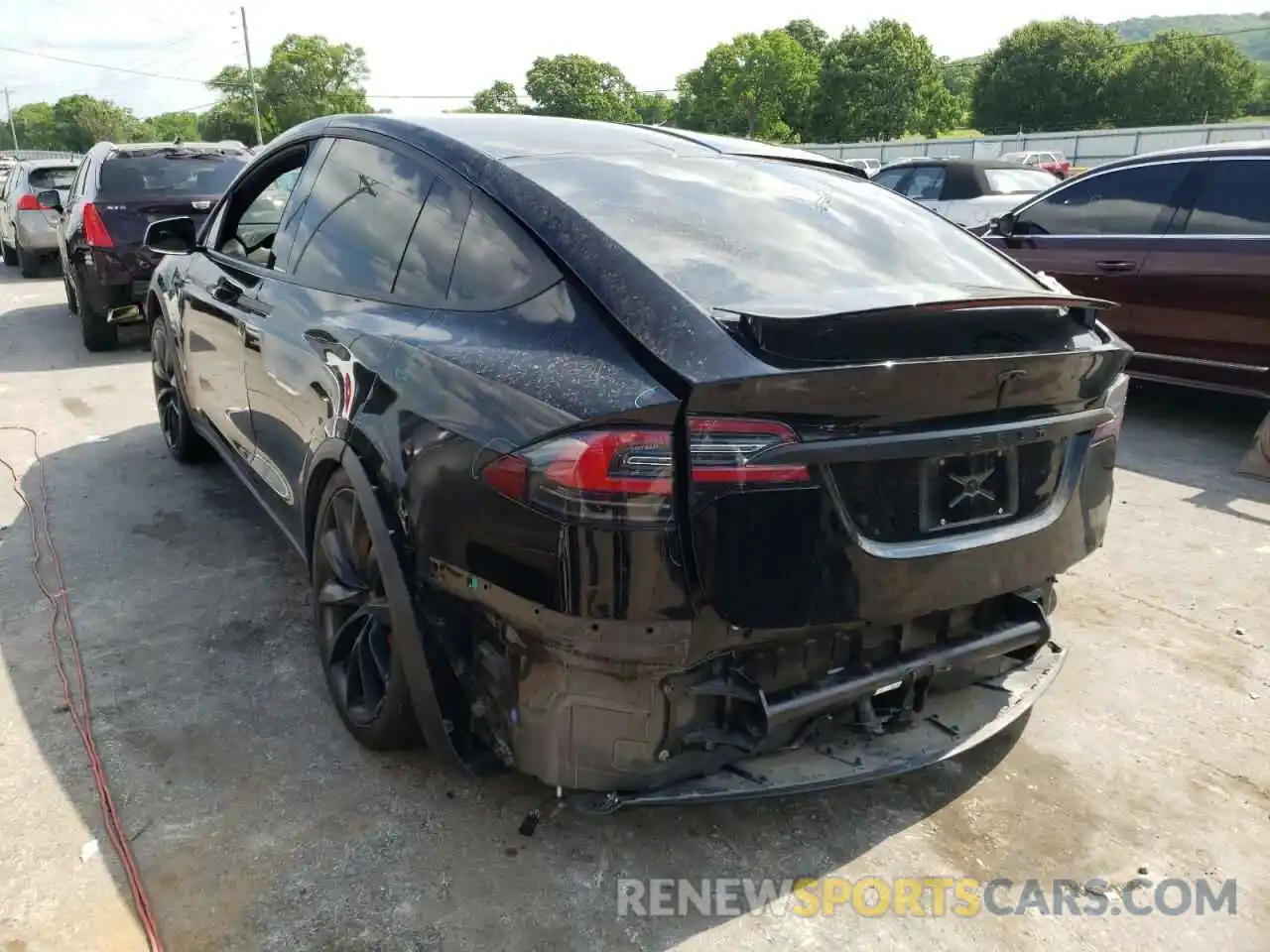 3 Photograph of a damaged car 5YJXCBE43LF261013 TESLA MODEL X 2020