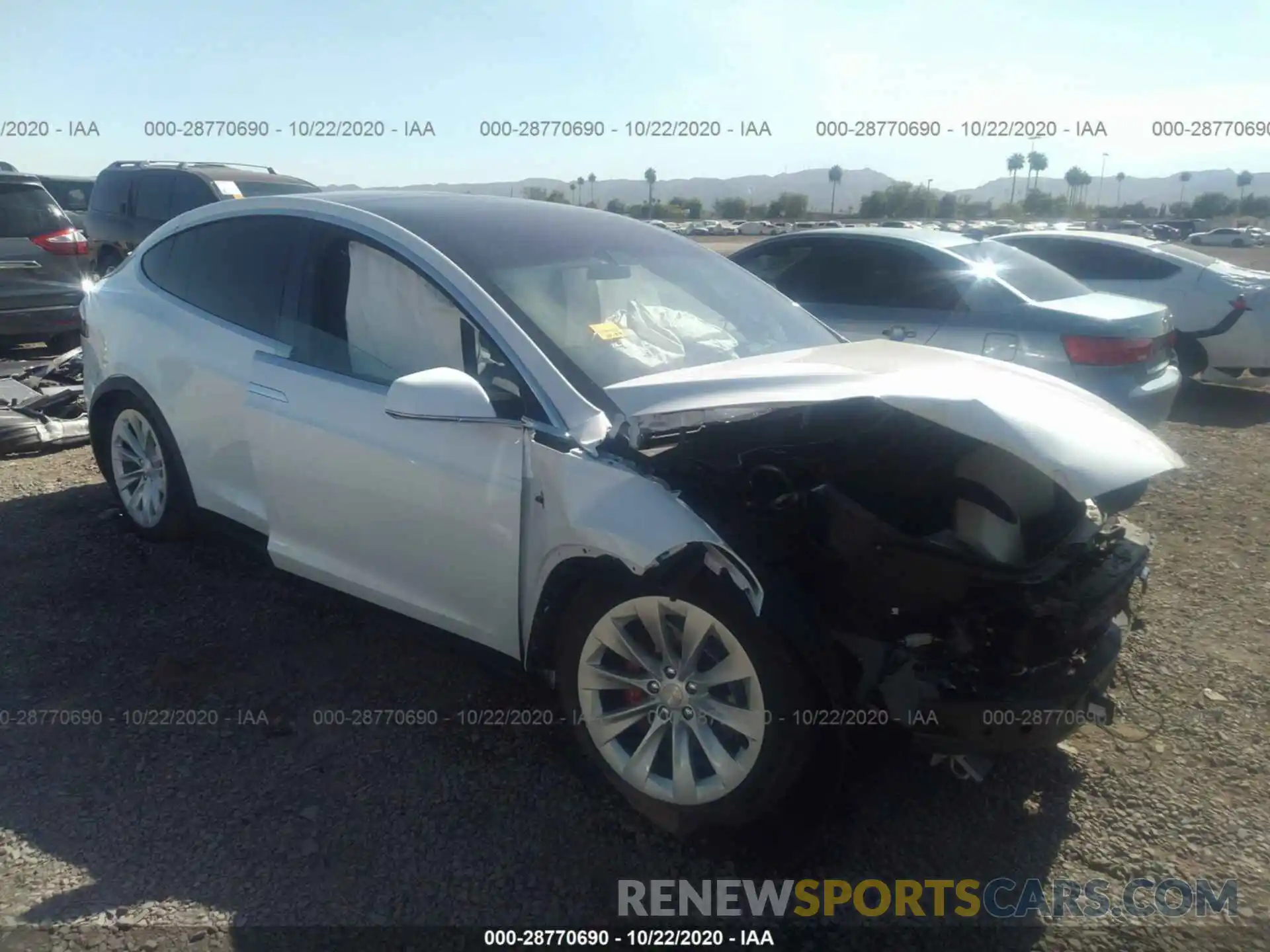 1 Photograph of a damaged car 5YJXCBE47LF248555 TESLA MODEL X 2020