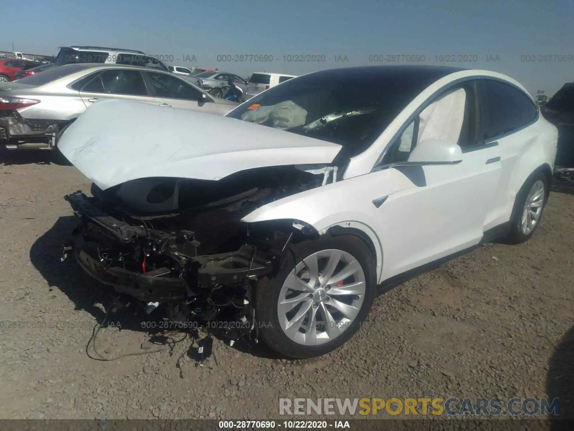 2 Photograph of a damaged car 5YJXCBE47LF248555 TESLA MODEL X 2020