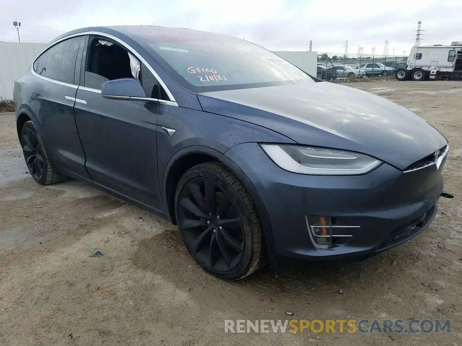 1 Photograph of a damaged car 5YJXCBE48LF273450 TESLA MODEL X 2020