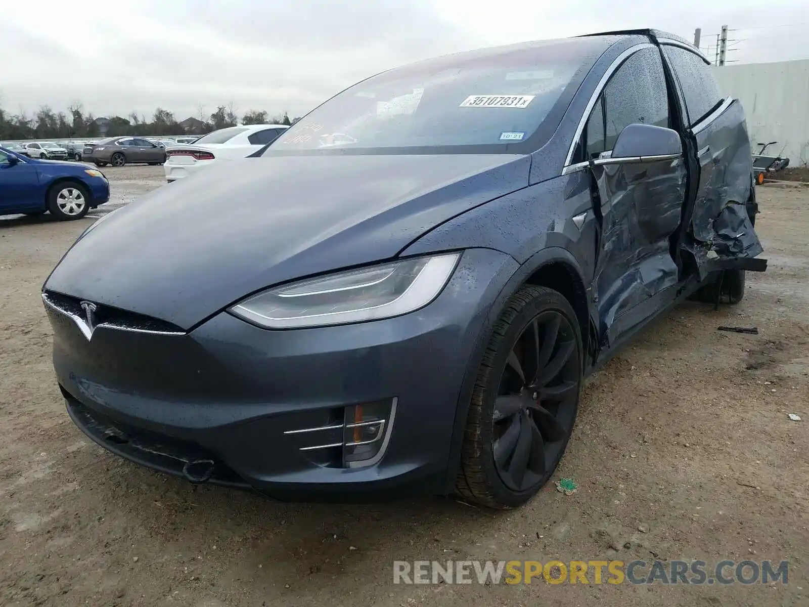 2 Photograph of a damaged car 5YJXCBE48LF273450 TESLA MODEL X 2020