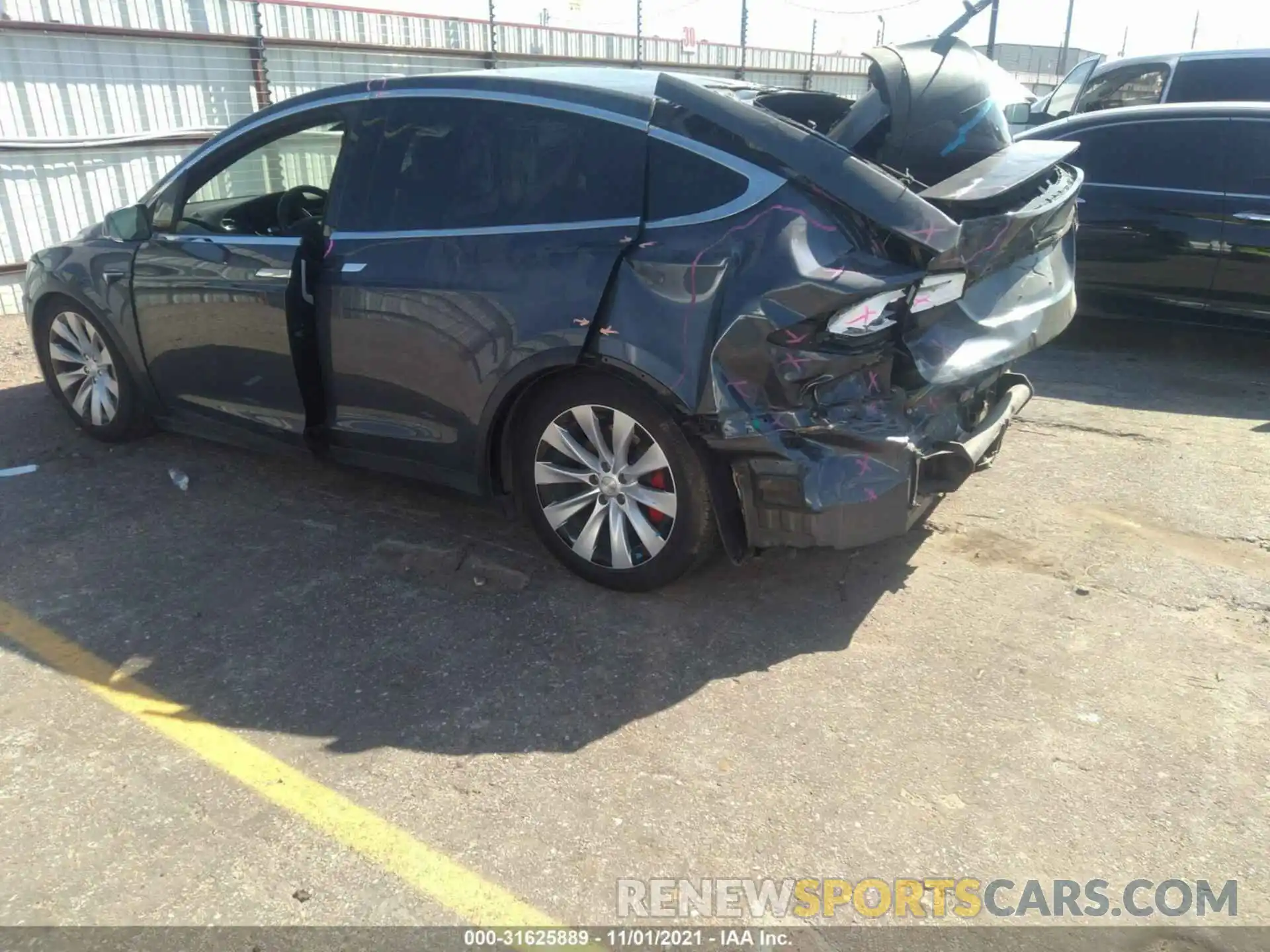 3 Photograph of a damaged car 5YJXCBE48LF273822 TESLA MODEL X 2020