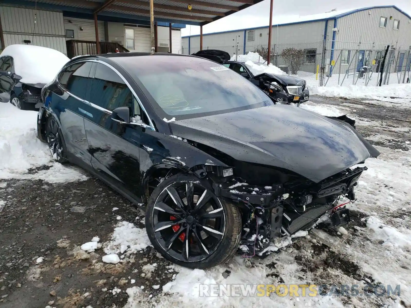 1 Photograph of a damaged car 5YJXCBE48LF301974 TESLA MODEL X 2020