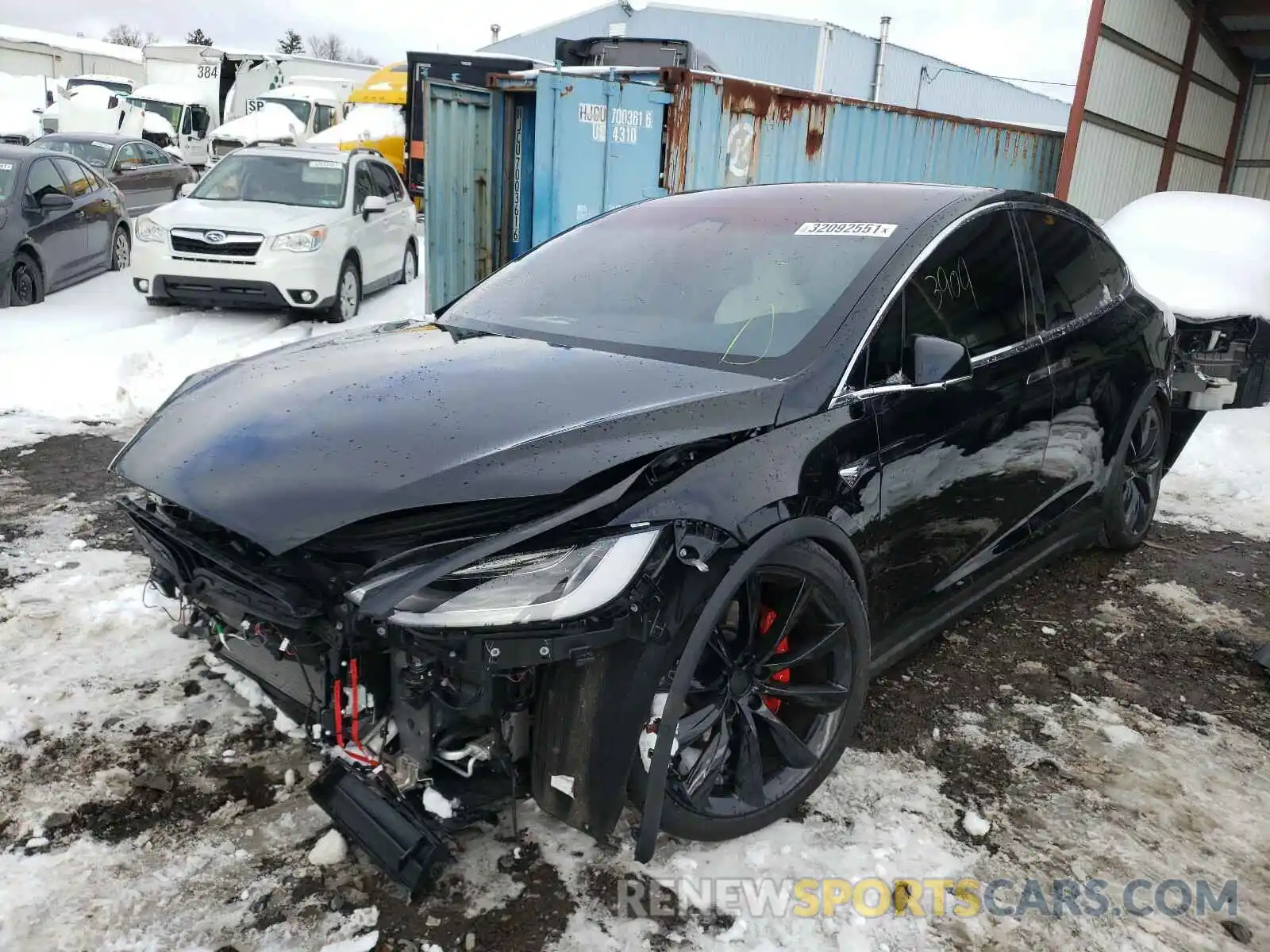 2 Photograph of a damaged car 5YJXCBE48LF301974 TESLA MODEL X 2020