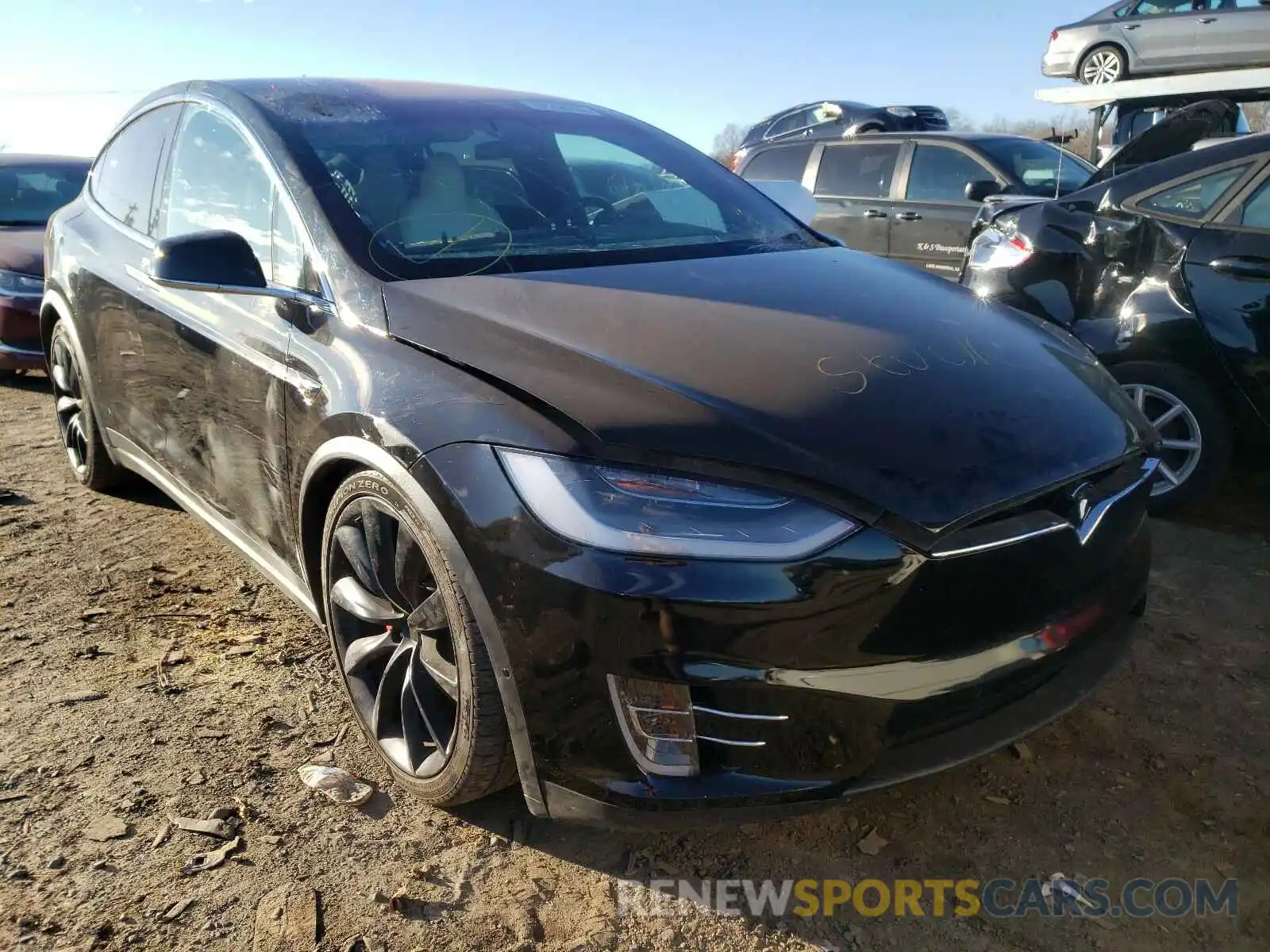 1 Фотография поврежденного автомобиля 5YJXCBE49LF233166 TESLA MODEL X 2020