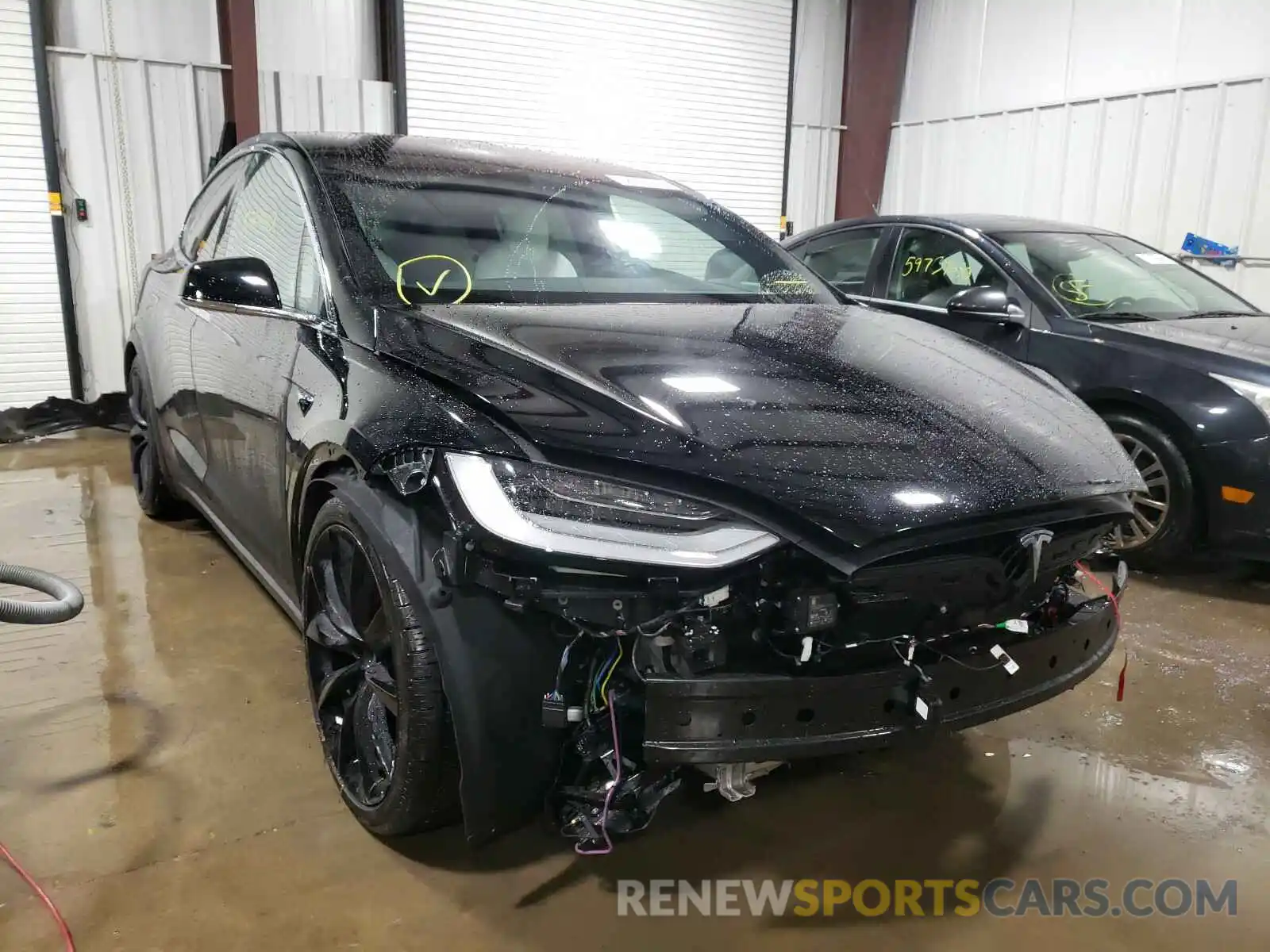 1 Photograph of a damaged car 5YJXCBE49LF261355 TESLA MODEL X 2020