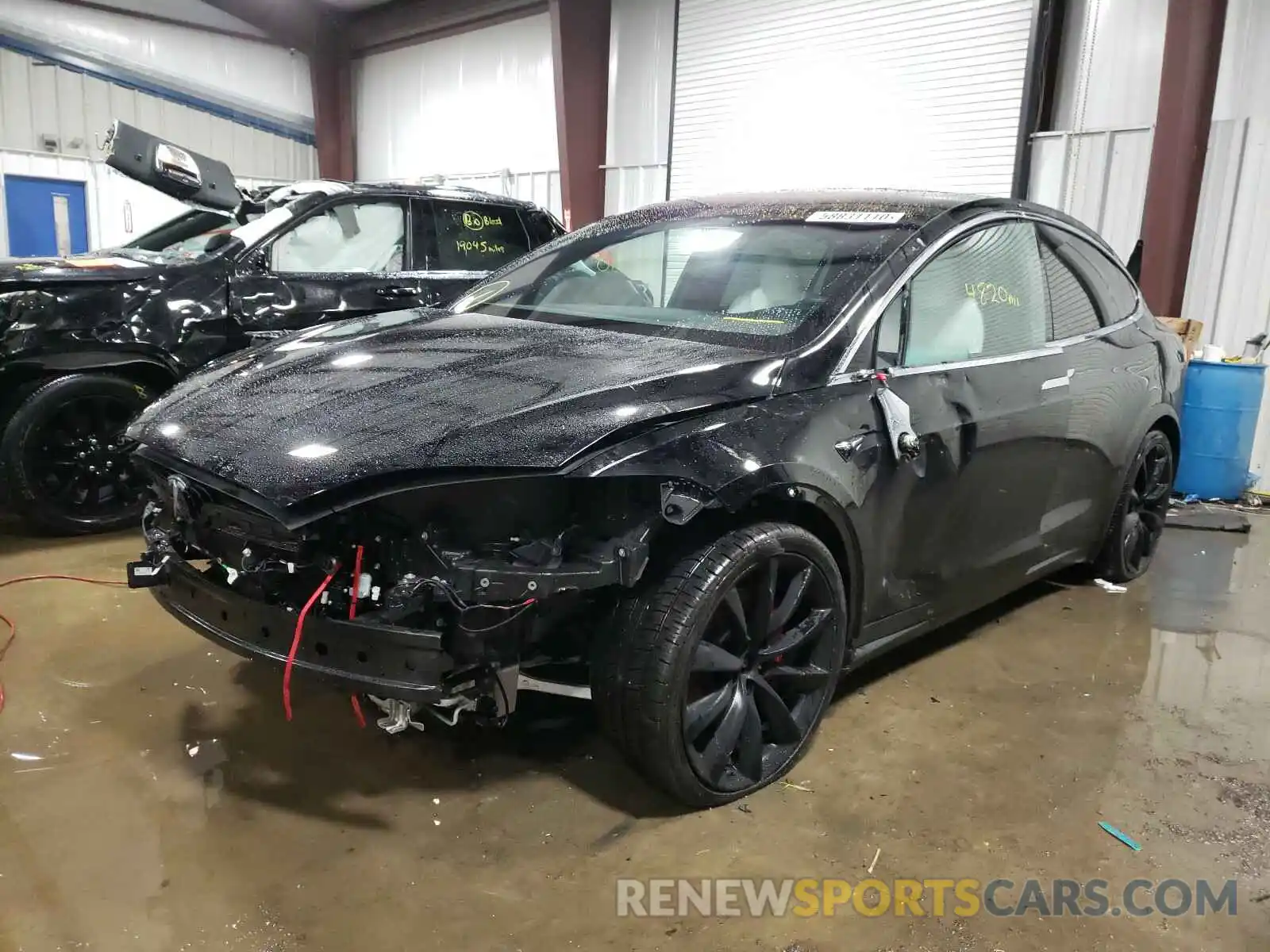 2 Photograph of a damaged car 5YJXCBE49LF261355 TESLA MODEL X 2020