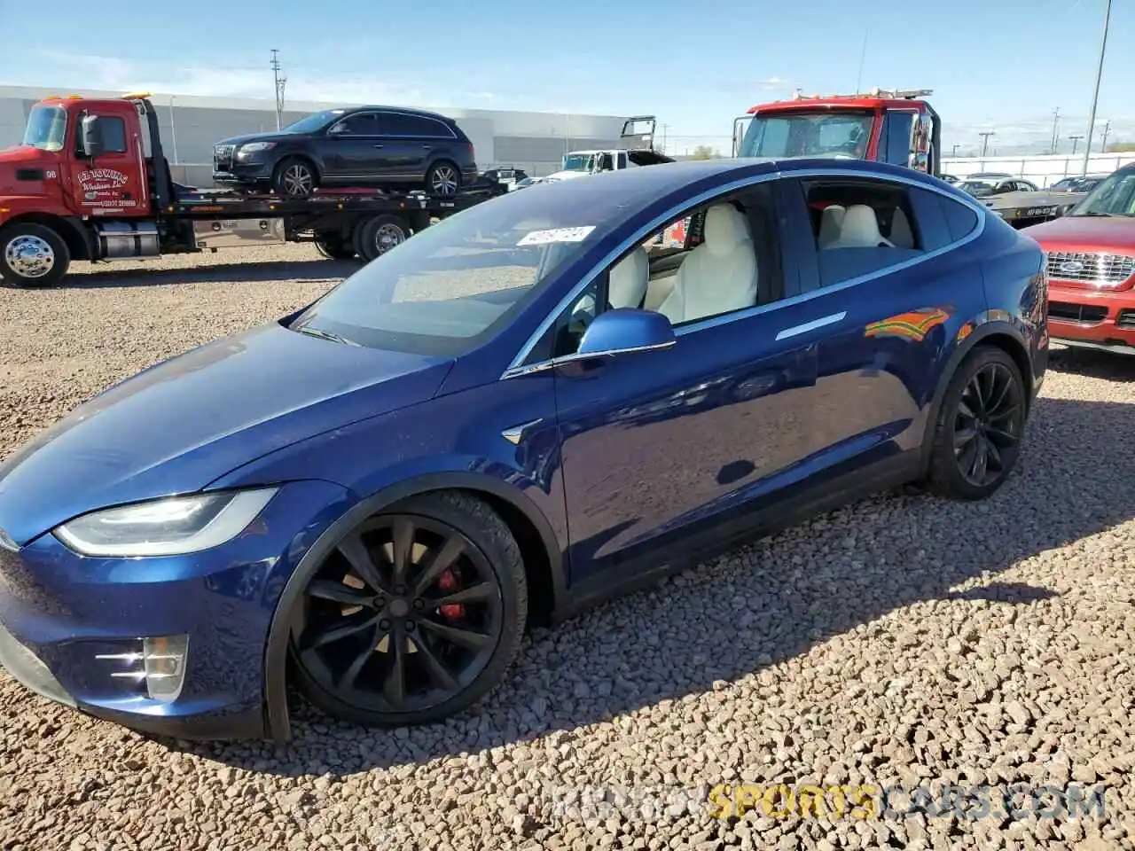 1 Photograph of a damaged car 5YJXCBE49LF274137 TESLA MODEL X 2020