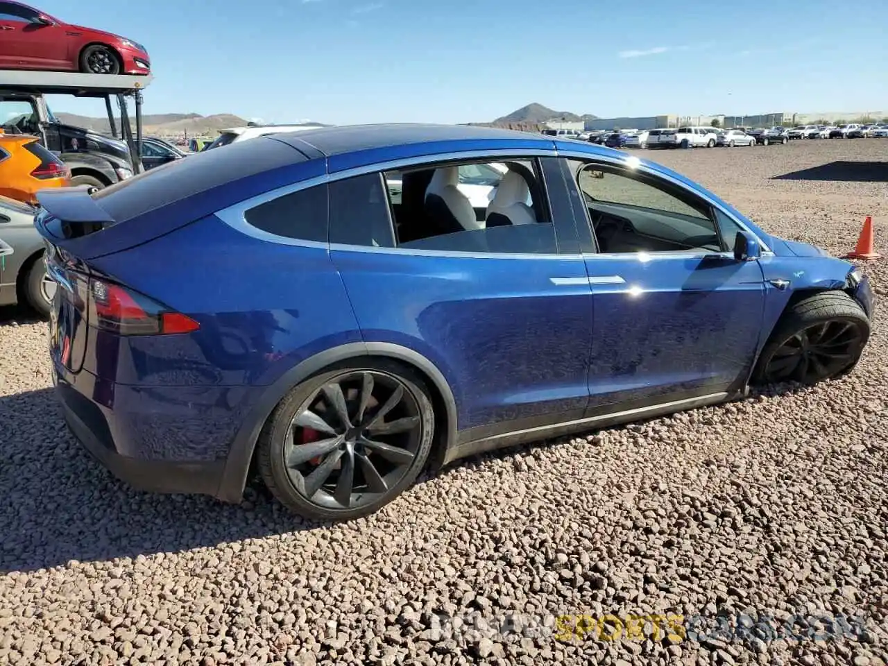 3 Photograph of a damaged car 5YJXCBE49LF274137 TESLA MODEL X 2020