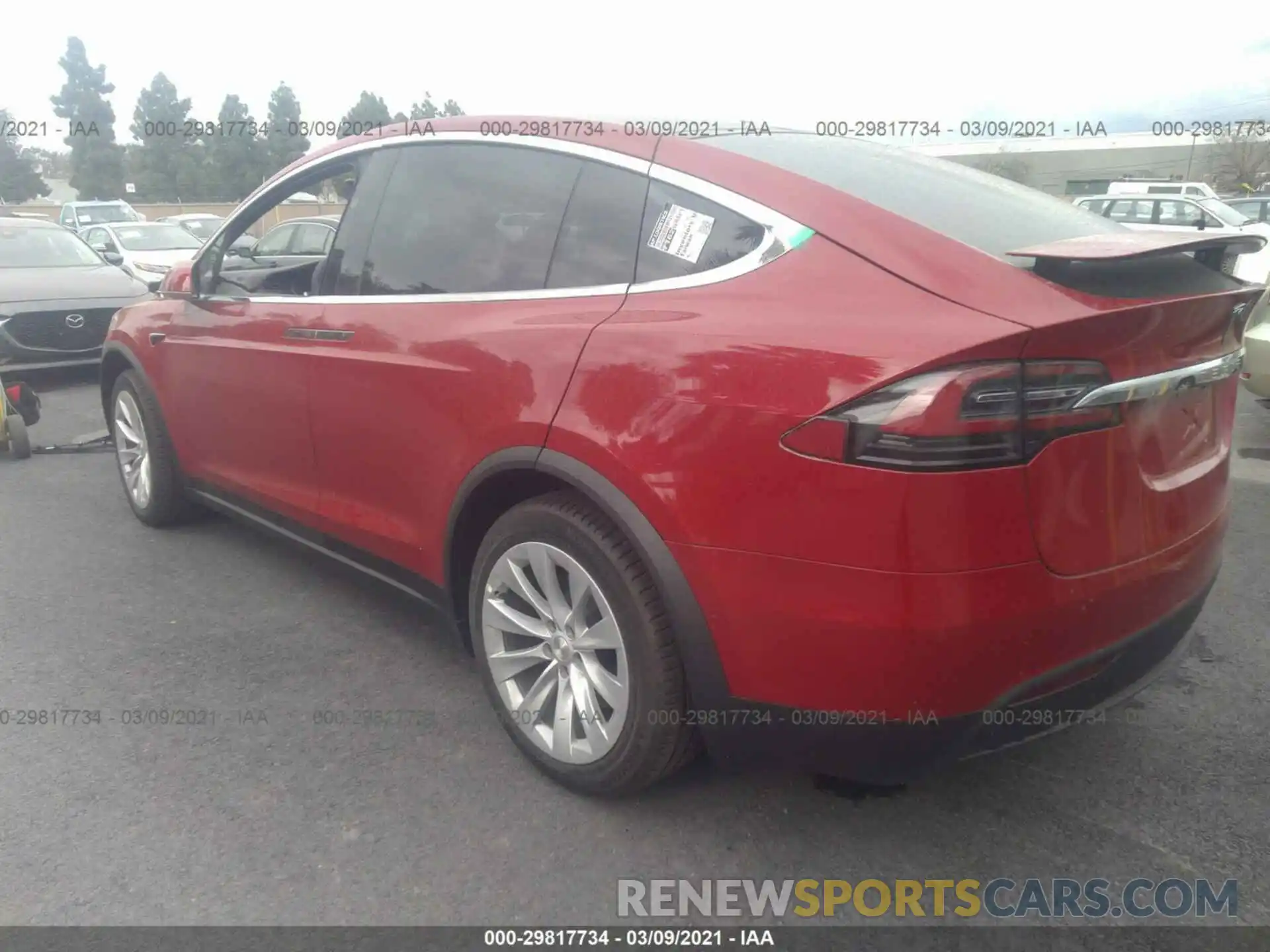 3 Фотография поврежденного автомобиля 5YJXCCE2XMF311041 TESLA MODEL X 2020