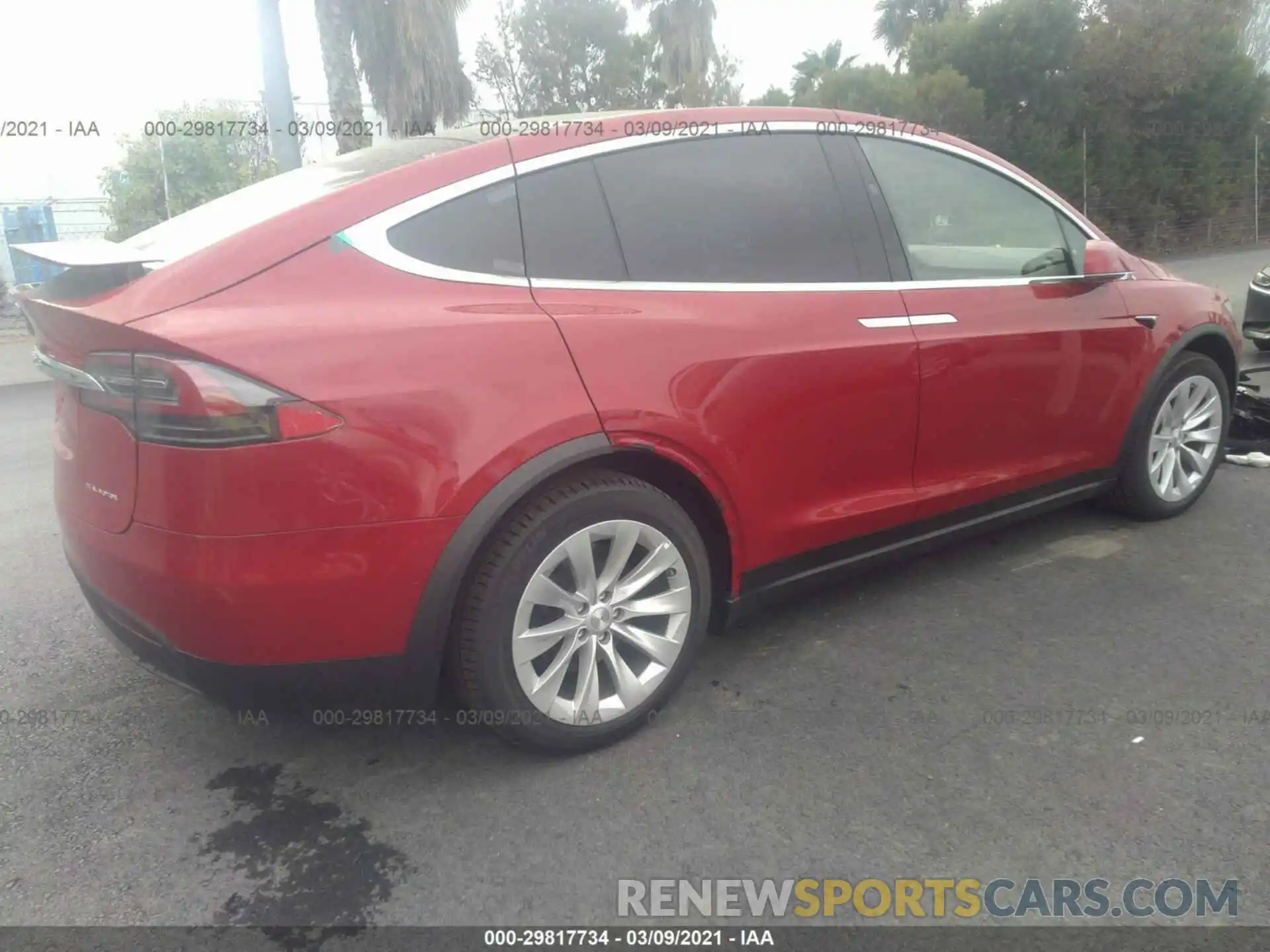 4 Фотография поврежденного автомобиля 5YJXCCE2XMF311041 TESLA MODEL X 2020