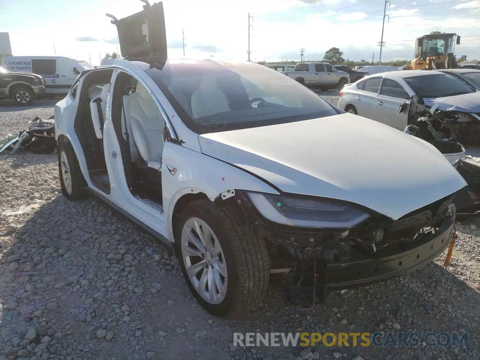 1 Photograph of a damaged car 5YJXCDE20LF300036 TESLA MODEL X 2020