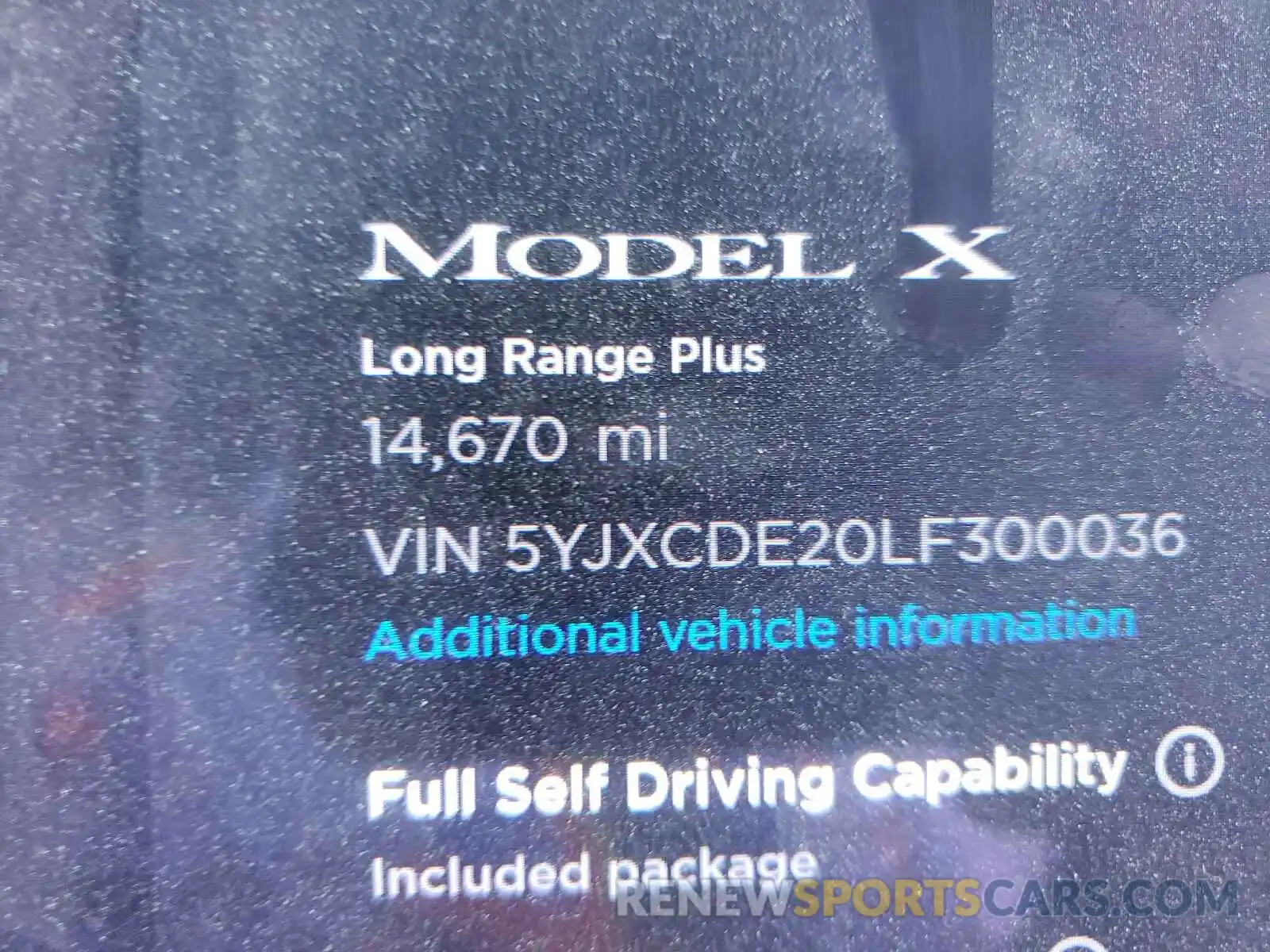 8 Photograph of a damaged car 5YJXCDE20LF300036 TESLA MODEL X 2020