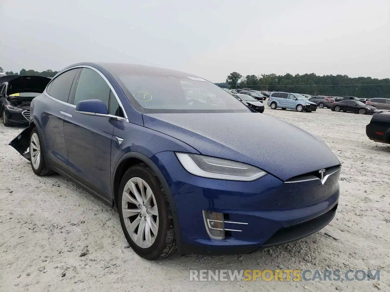 1 Photograph of a damaged car 5YJXCDE21LF216839 TESLA MODEL X 2020