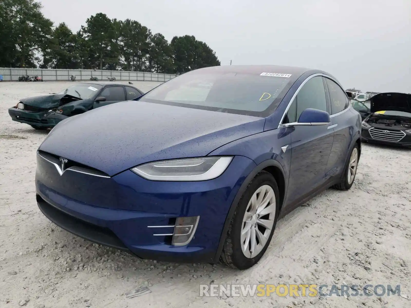 2 Фотография поврежденного автомобиля 5YJXCDE21LF216839 TESLA MODEL X 2020