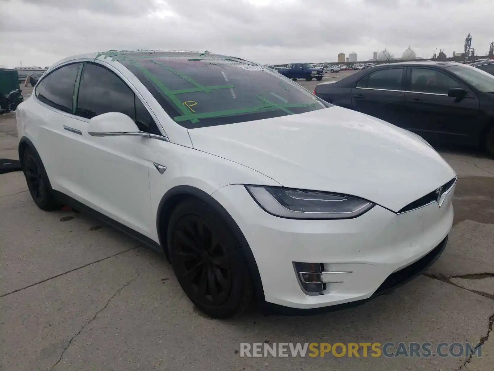 1 Photograph of a damaged car 5YJXCDE21LF230966 TESLA MODEL X 2020