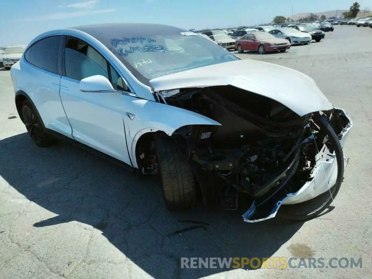 1 Photograph of a damaged car 5YJXCDE21LF236850 TESLA MODEL X 2020