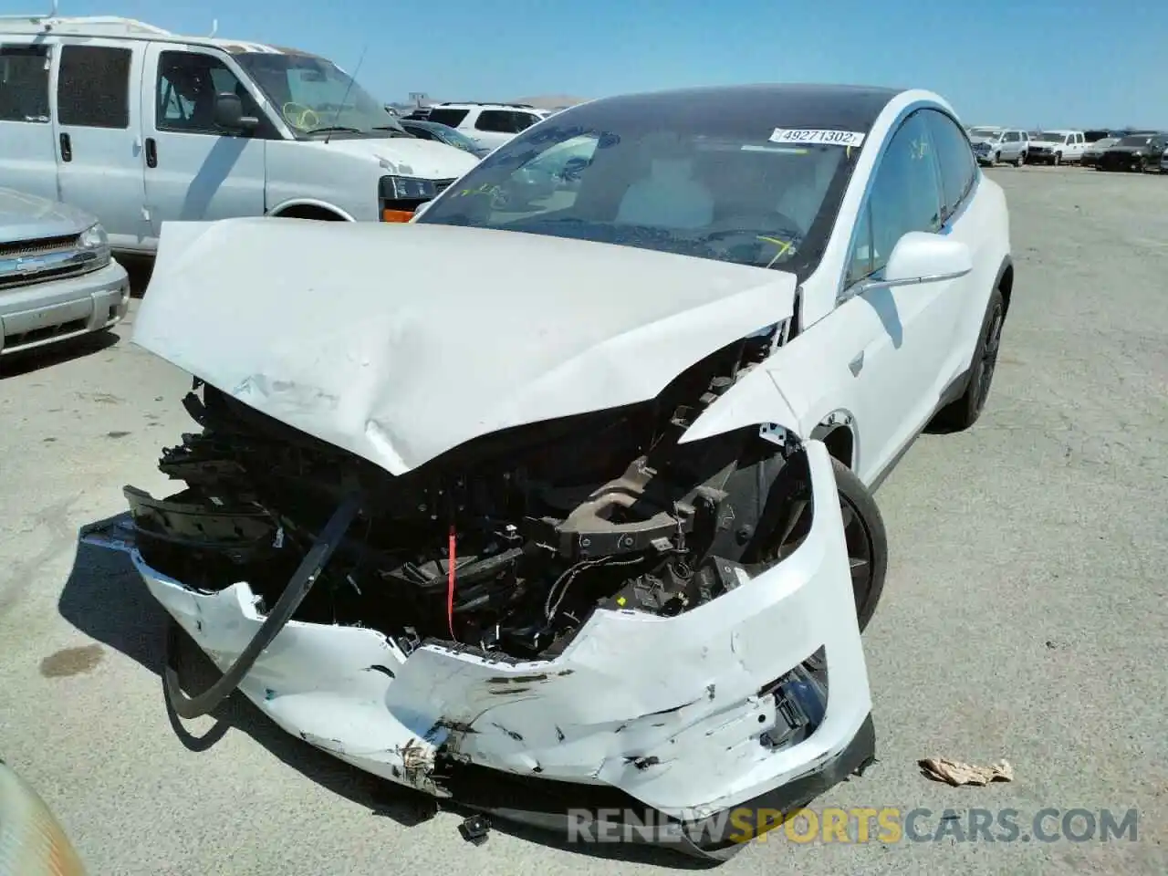 9 Photograph of a damaged car 5YJXCDE21LF236850 TESLA MODEL X 2020