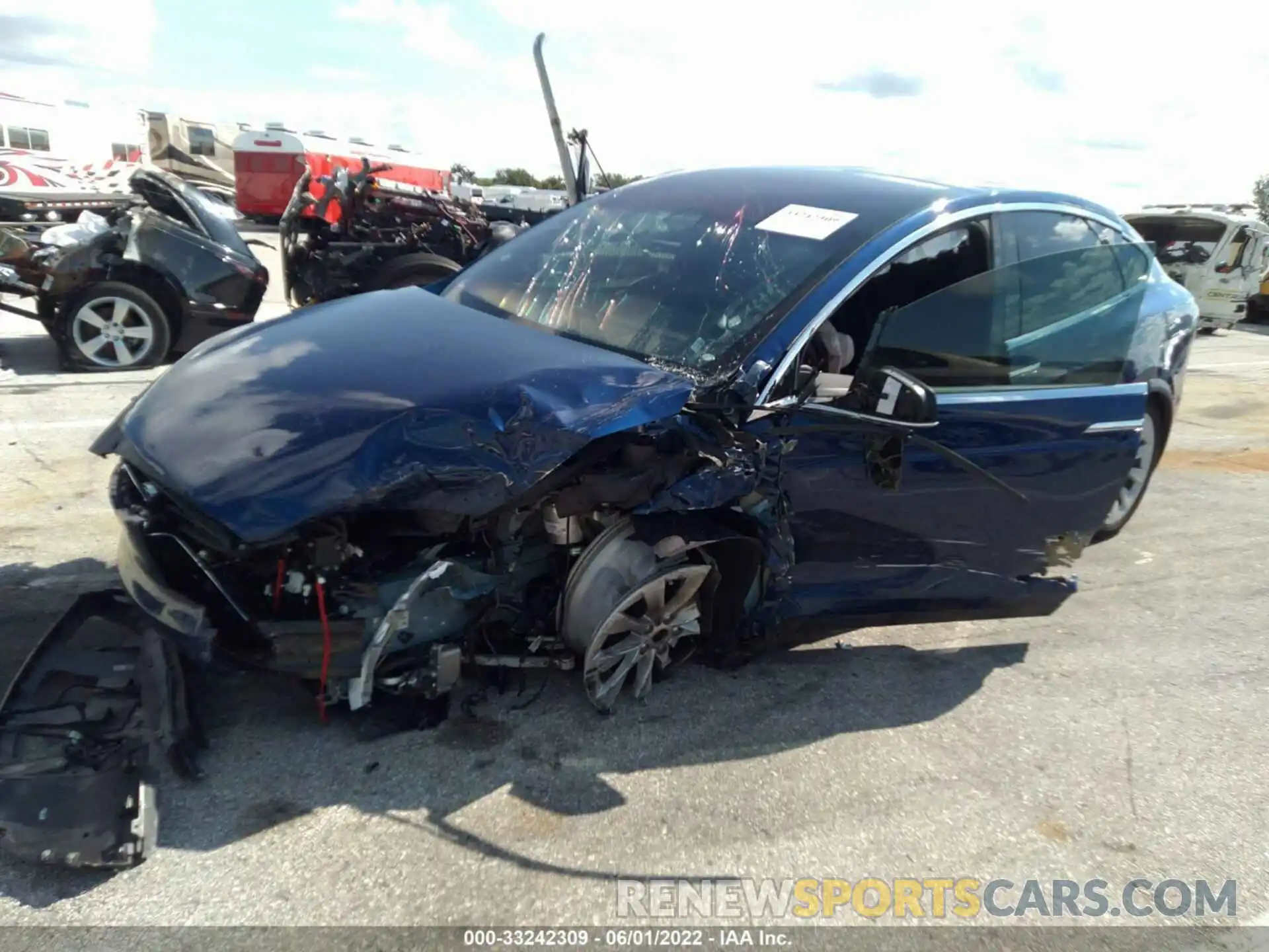 2 Photograph of a damaged car 5YJXCDE21LF282162 TESLA MODEL X 2020