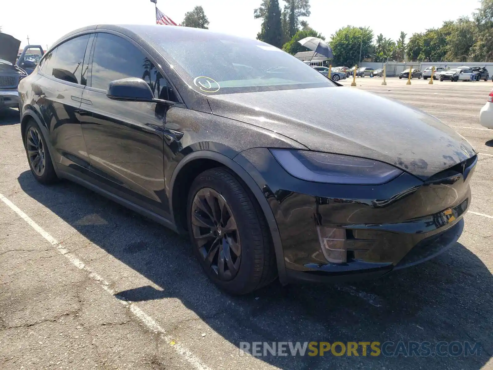 1 Photograph of a damaged car 5YJXCDE21LF283750 TESLA MODEL X 2020