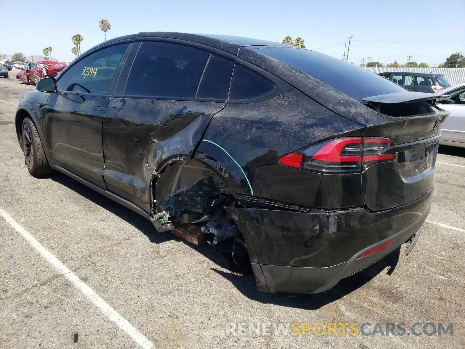 3 Photograph of a damaged car 5YJXCDE21LF283750 TESLA MODEL X 2020