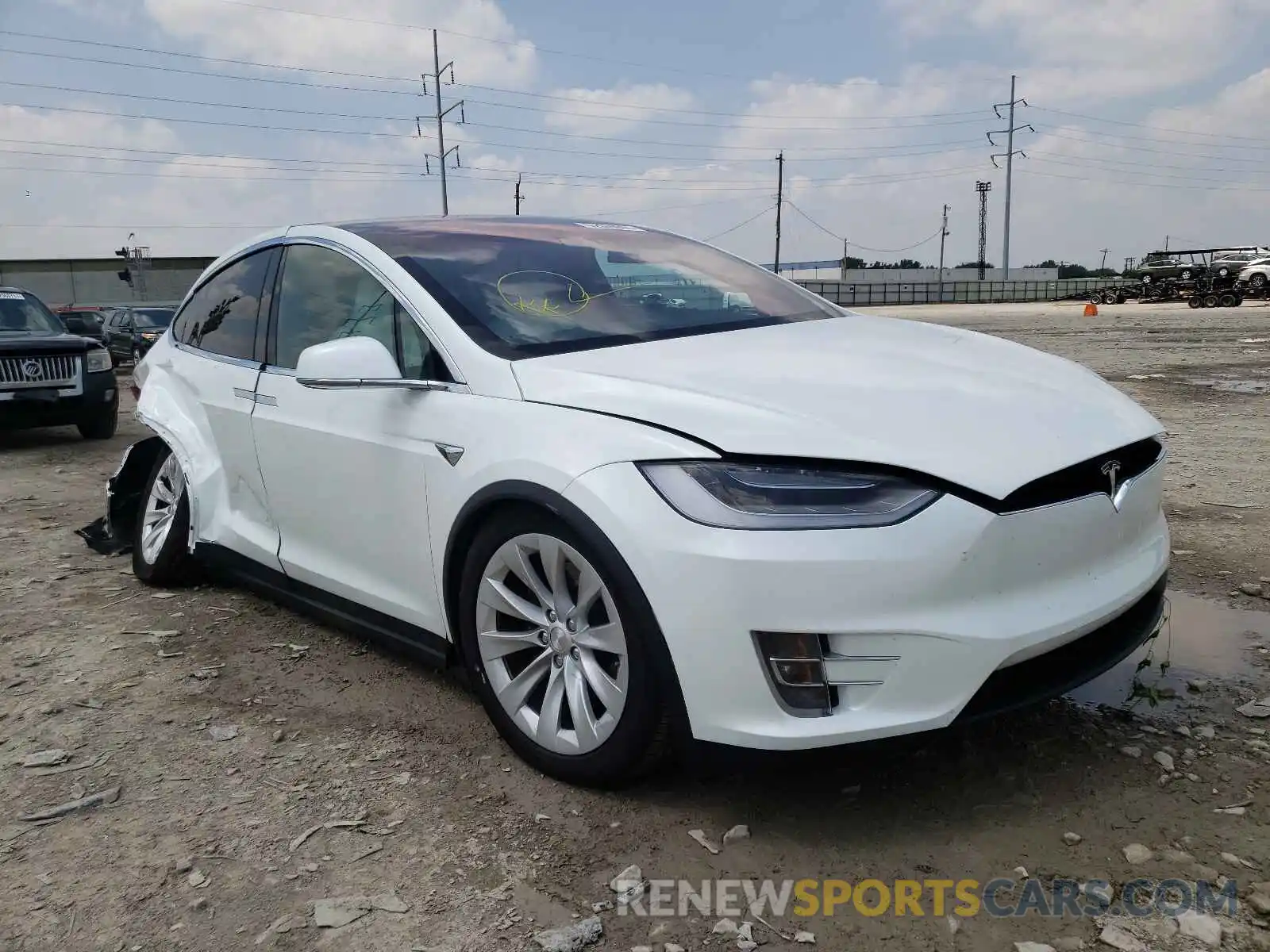 1 Photograph of a damaged car 5YJXCDE22LF219510 TESLA MODEL X 2020