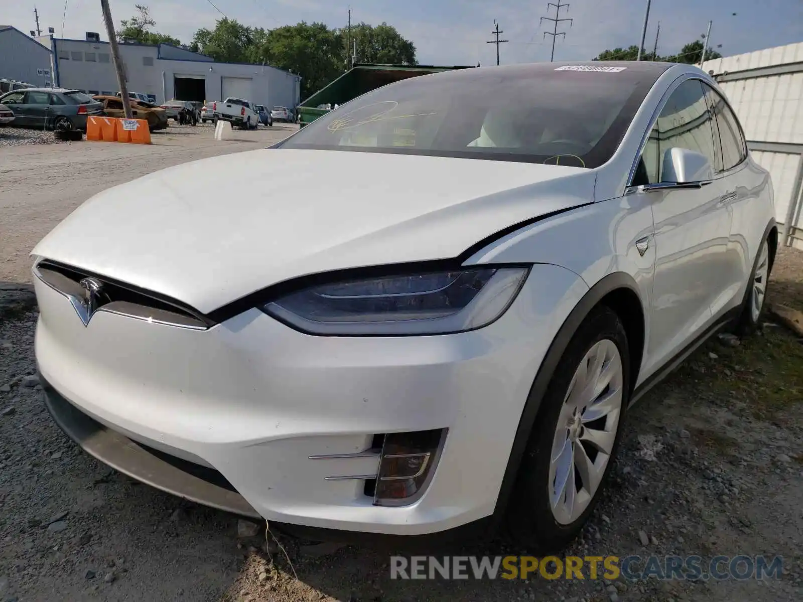 2 Photograph of a damaged car 5YJXCDE22LF219510 TESLA MODEL X 2020