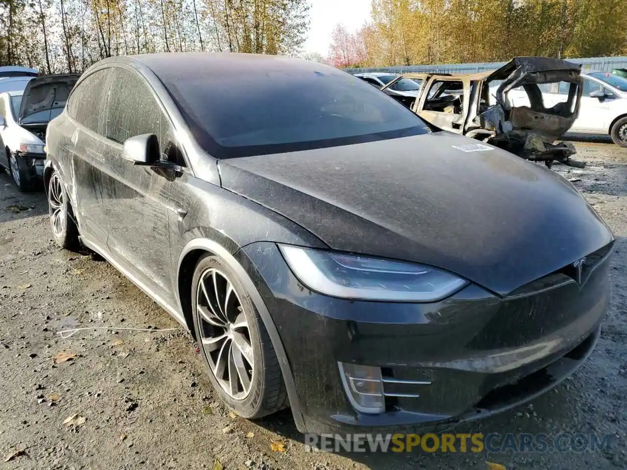 1 Photograph of a damaged car 5YJXCDE22LF231026 TESLA MODEL X 2020