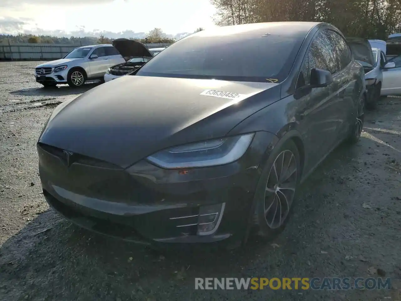 2 Photograph of a damaged car 5YJXCDE22LF231026 TESLA MODEL X 2020