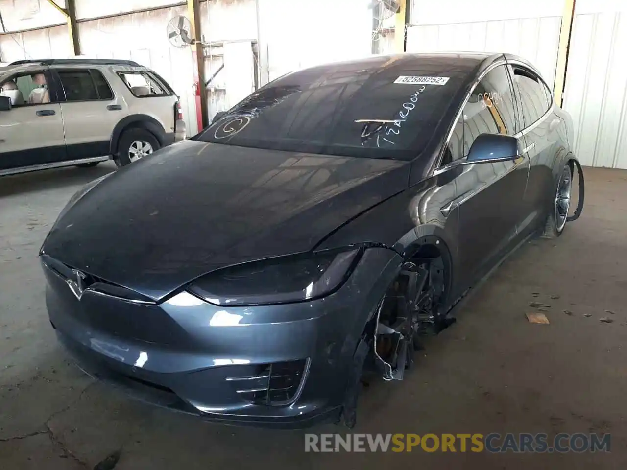 2 Photograph of a damaged car 5YJXCDE22LF248862 TESLA MODEL X 2020