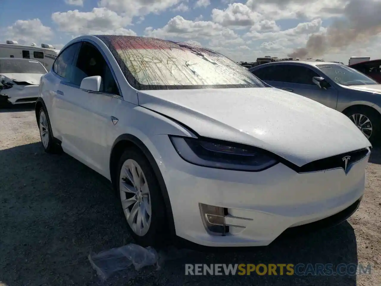 1 Photograph of a damaged car 5YJXCDE22LF249770 TESLA MODEL X 2020