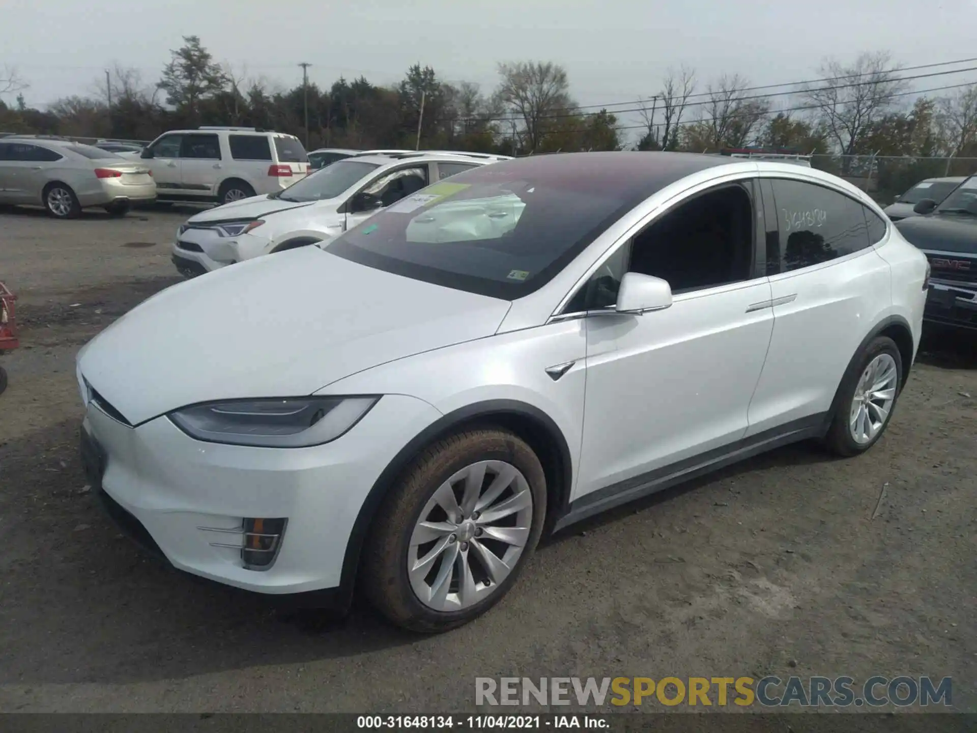 2 Фотография поврежденного автомобиля 5YJXCDE22LF250806 TESLA MODEL X 2020