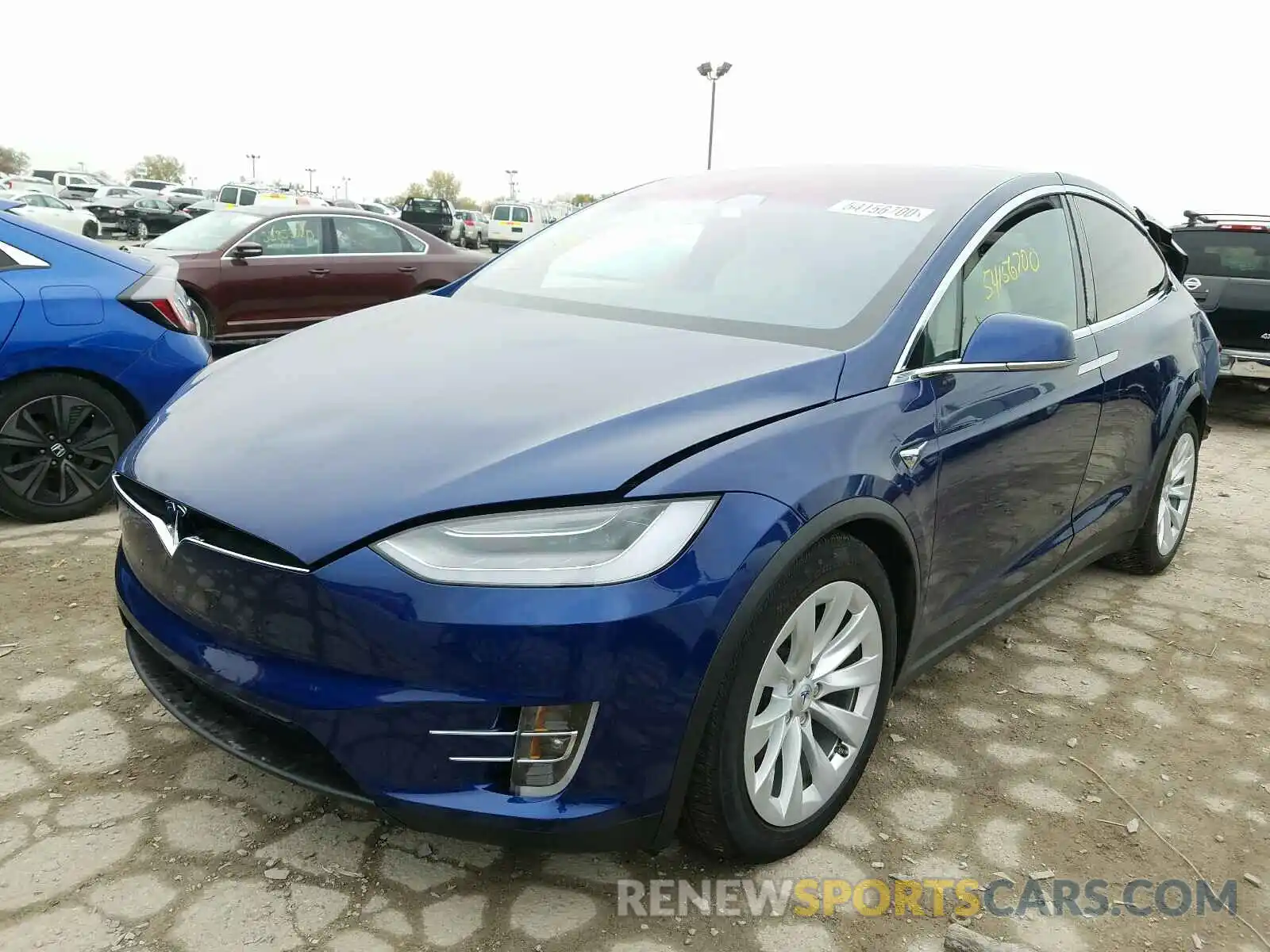 2 Photograph of a damaged car 5YJXCDE23LF232864 TESLA MODEL X 2020