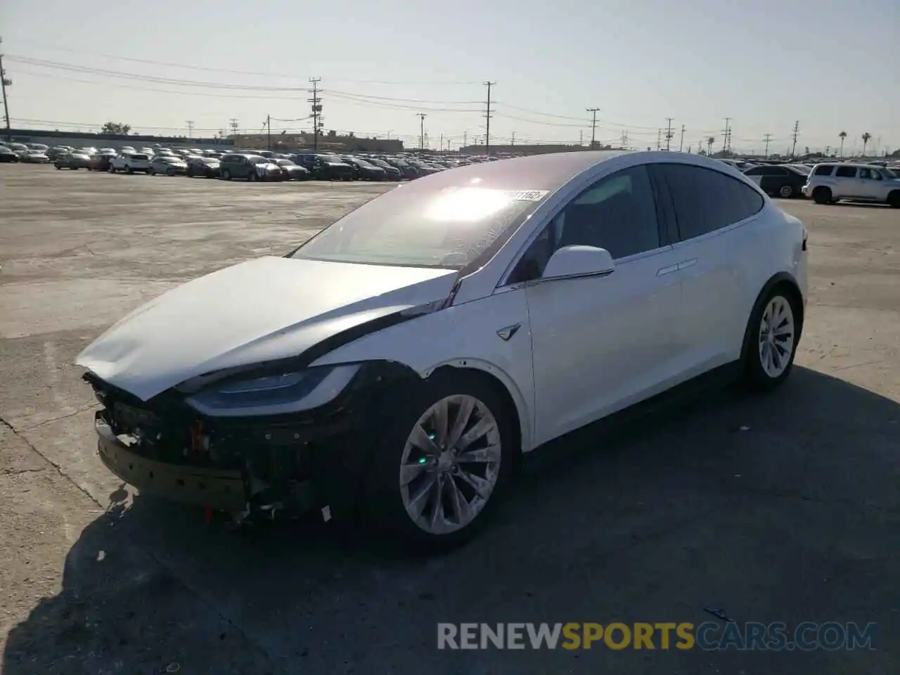 1 Photograph of a damaged car 5YJXCDE23LF249759 TESLA MODEL X 2020