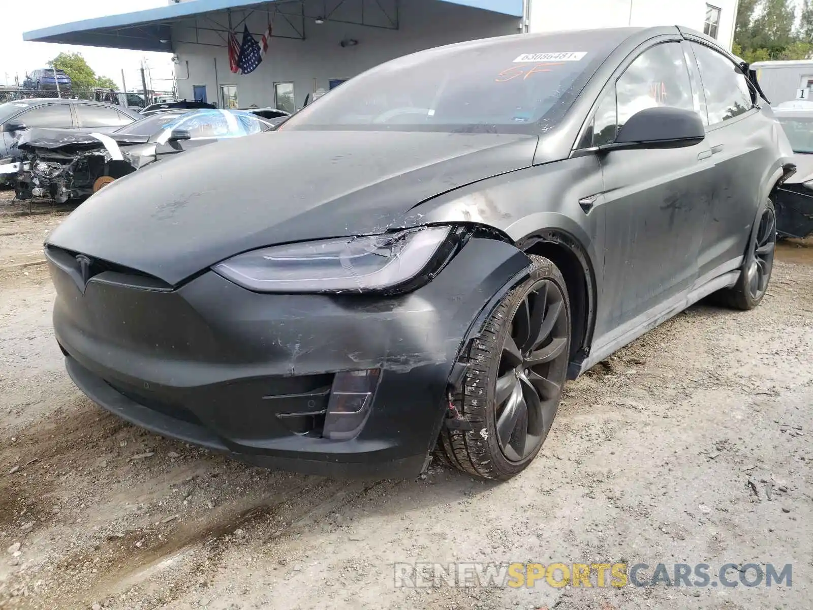 2 Photograph of a damaged car 5YJXCDE23LF262415 TESLA MODEL X 2020