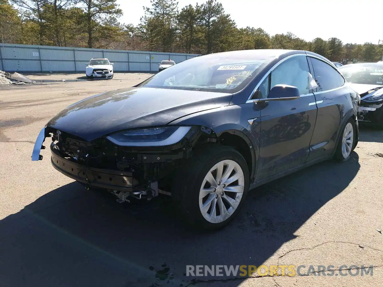 2 Photograph of a damaged car 5YJXCDE23LF263063 TESLA MODEL X 2020