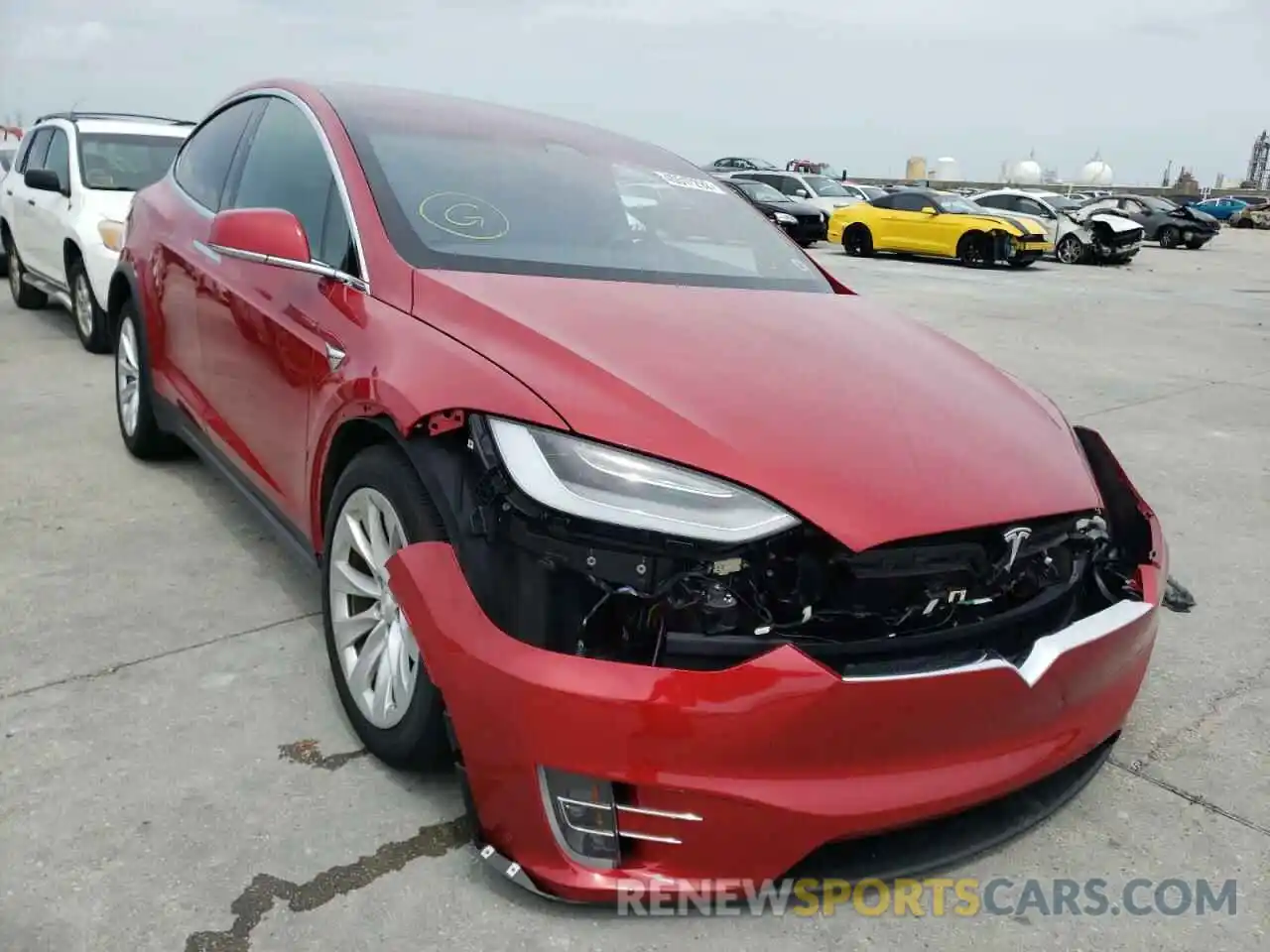 1 Фотография поврежденного автомобиля 5YJXCDE23LF283006 TESLA MODEL X 2020