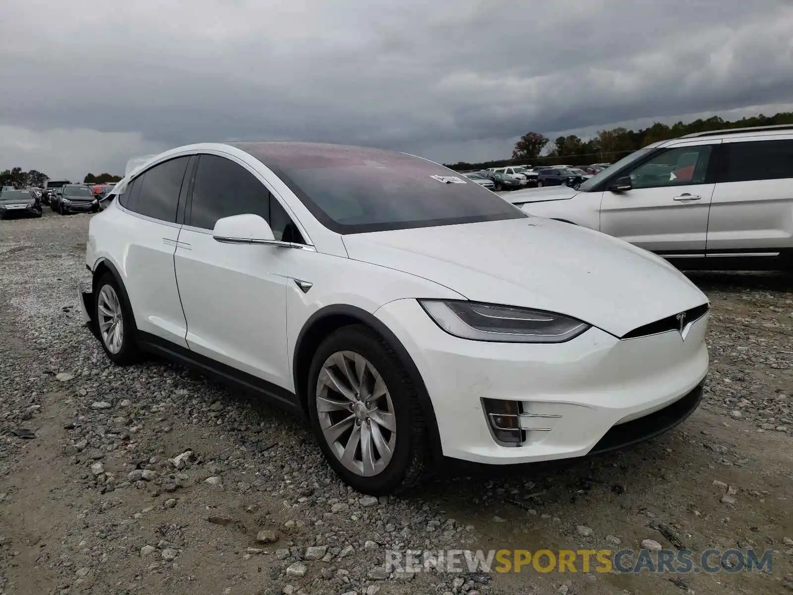 1 Photograph of a damaged car 5YJXCDE23LF300130 TESLA MODEL X 2020