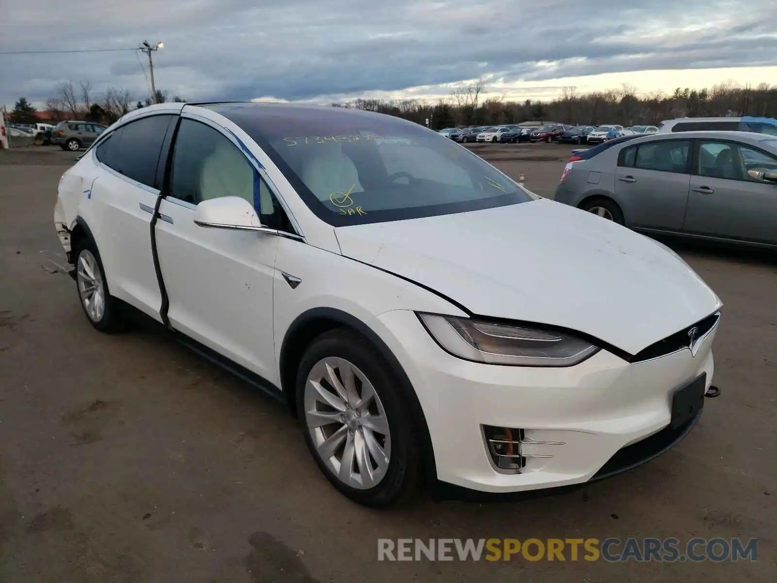 1 Photograph of a damaged car 5YJXCDE23LF303898 TESLA MODEL X 2020